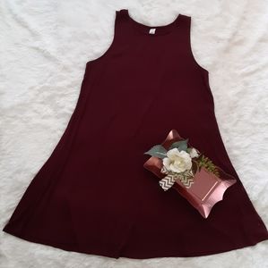 Maroon Swing Dress
